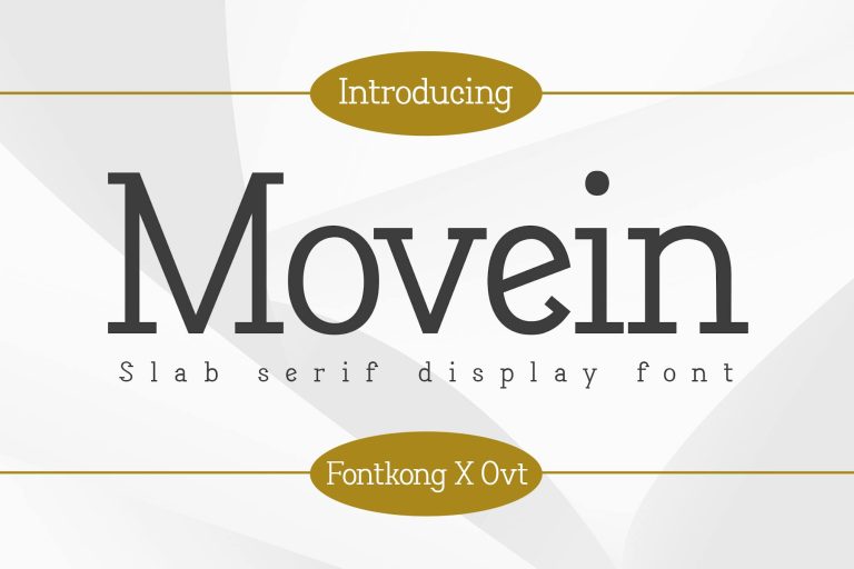 Movein – Slab Serif Display Font