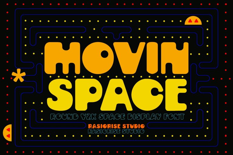 Movin Space – Modern Y2K Display Font