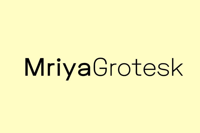 Mriya Grotesk – Premium Sans-Serif Typeface