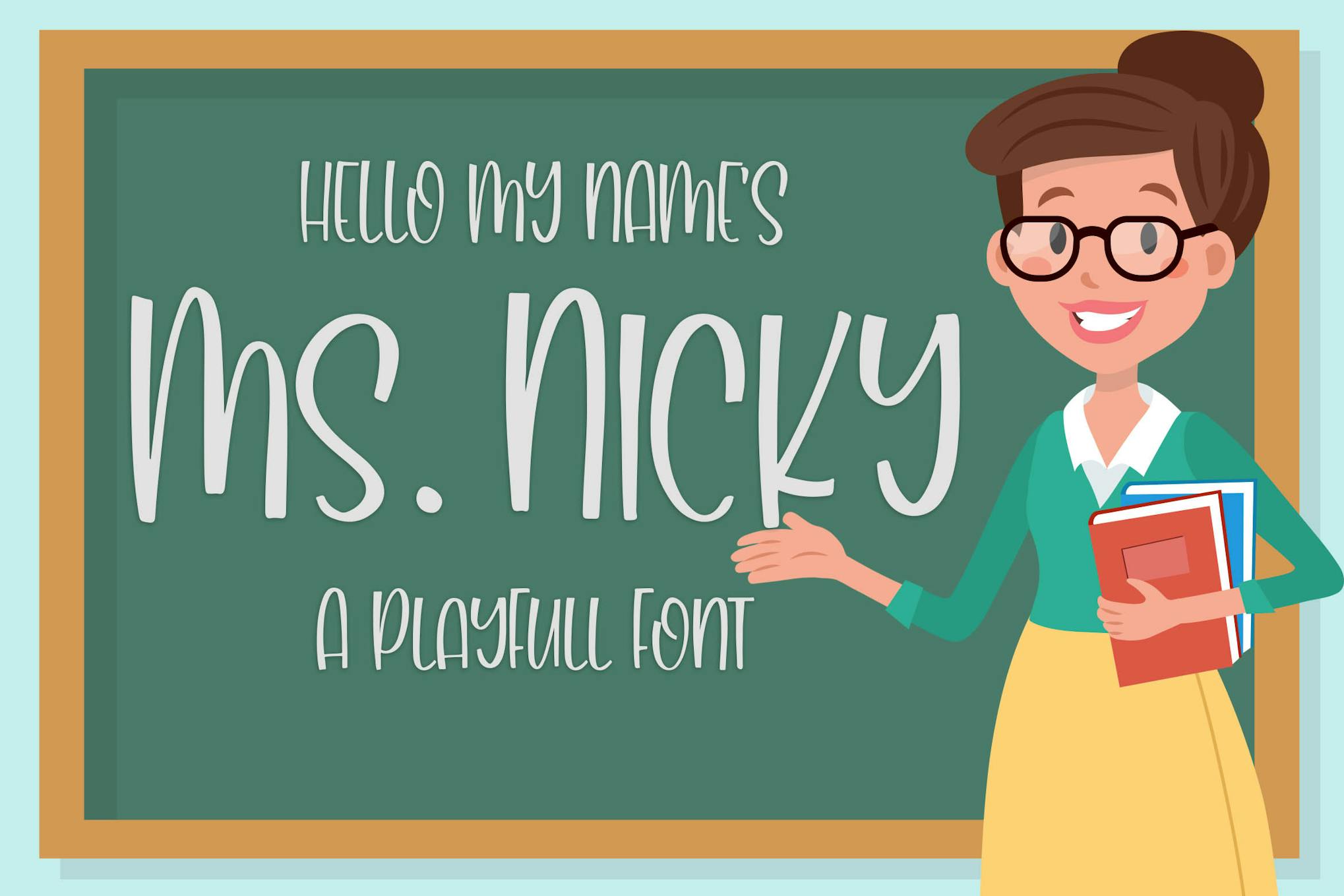 Ms. Nicky – A Playful Font