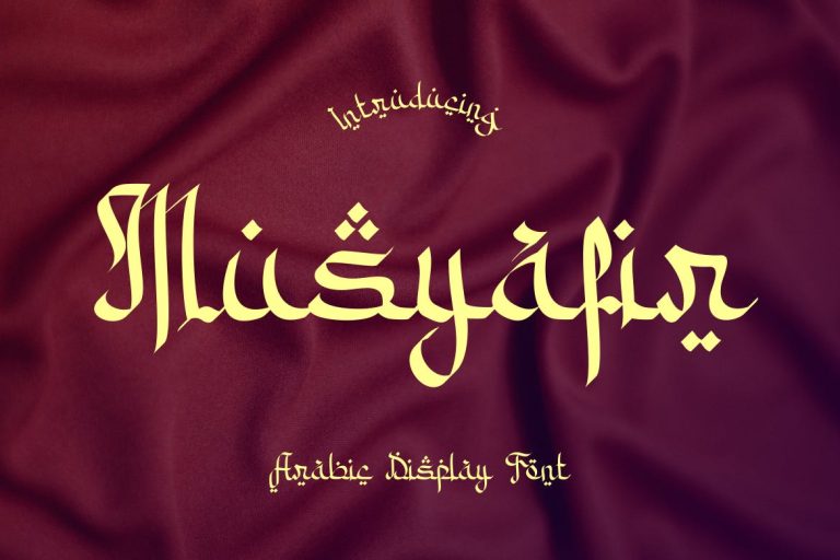 Musyafir  – Arabic Display Font