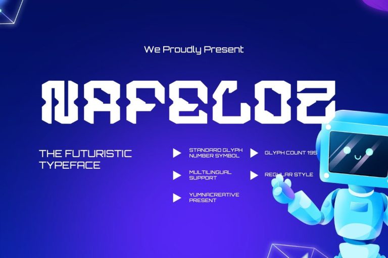 Nafeloz – Futuristic Font