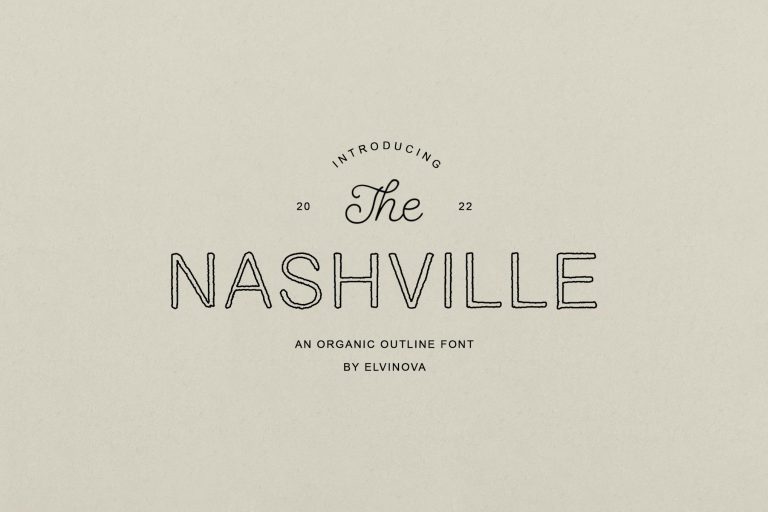Nashville | Outline Font