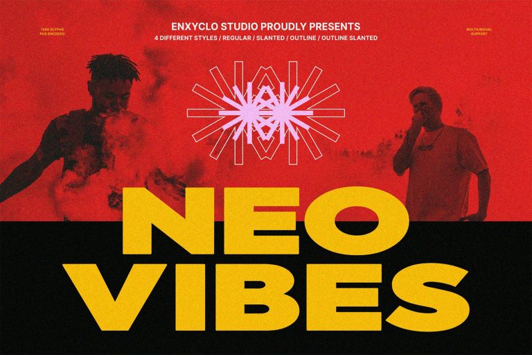 NCL Neovibes – Bold Expanded Sans Font