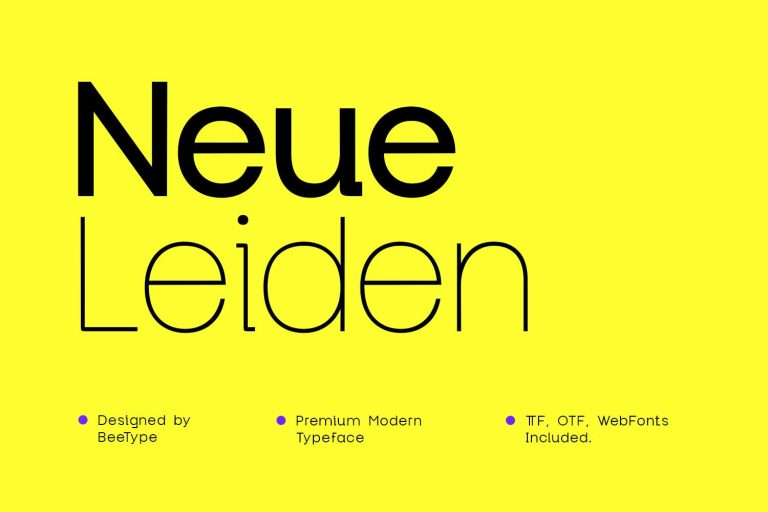 Neue Leiden Typeface