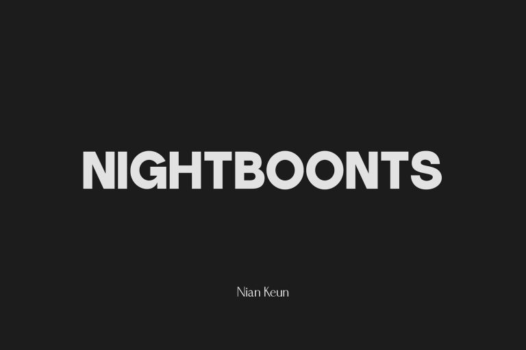 Nightboonts – Display Font