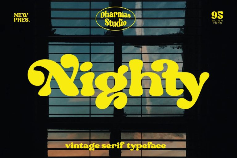Nighty – Modern Retro Font