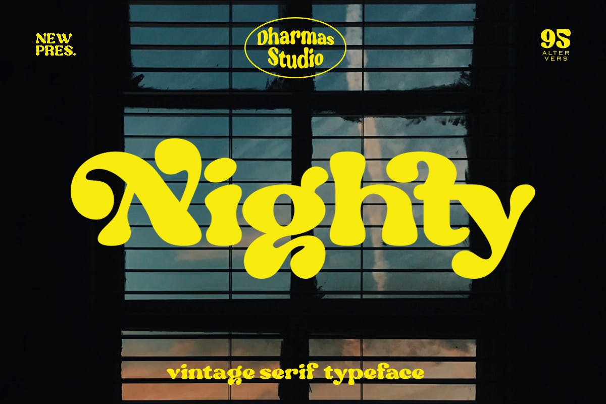 Nighty – Modern Retro Font