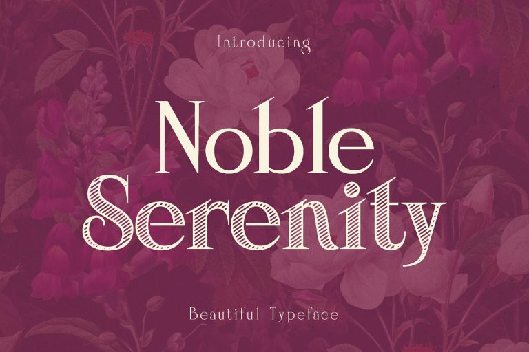 Noble Serenity – Elegant Wedding Typeface