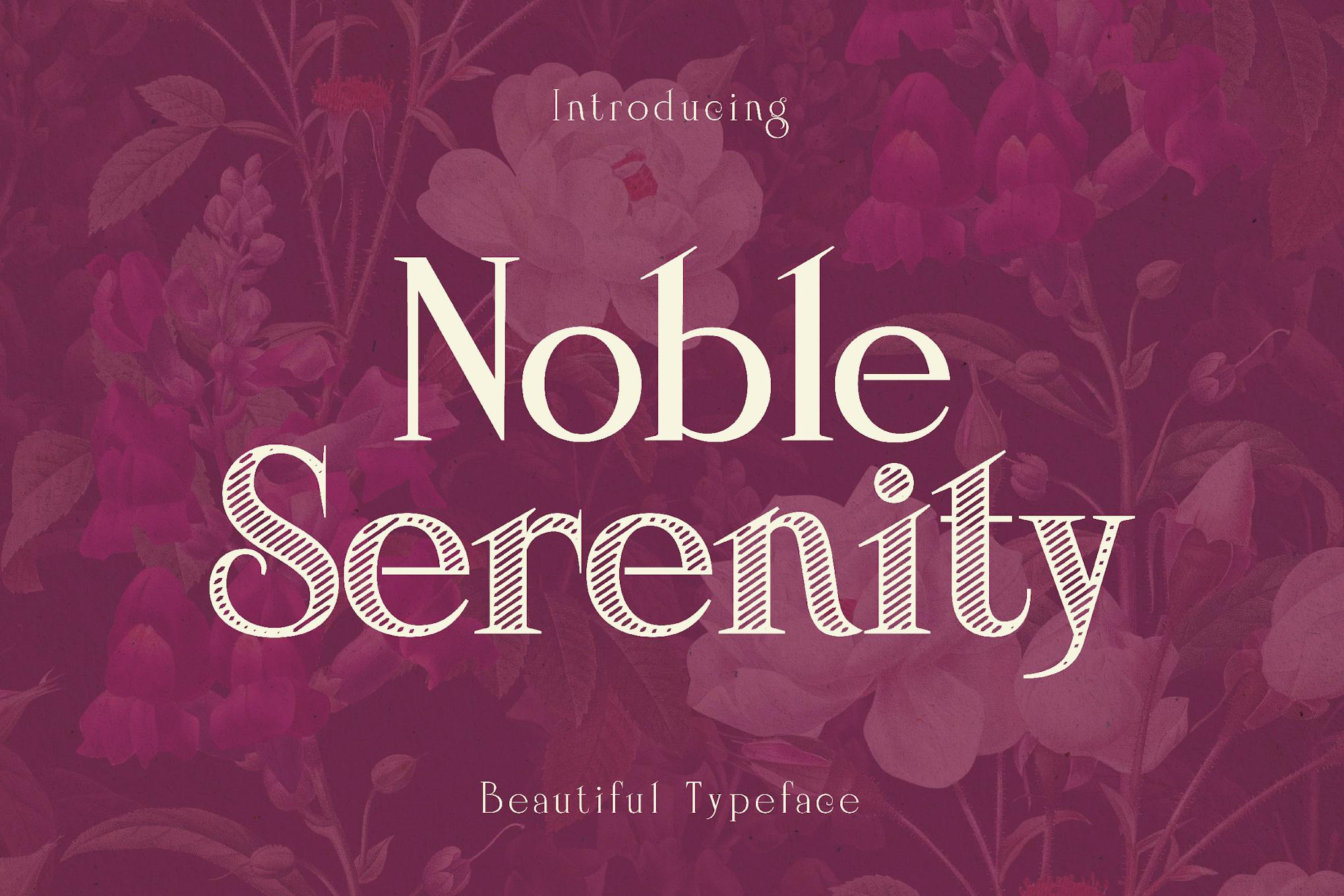 Noble Serenity – Elegant Wedding Typeface