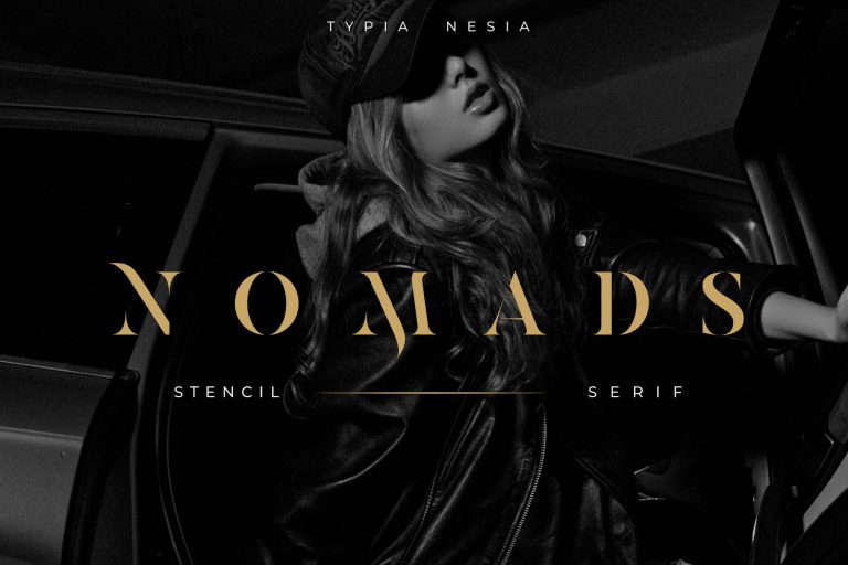 Nomads – Classy and Glamour Stencil Serif