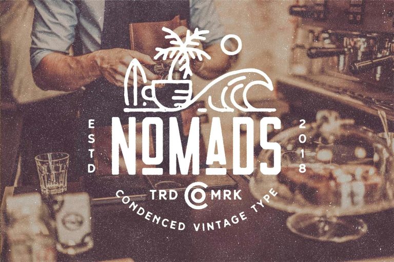 Nomads – The Farmer Original Typeface