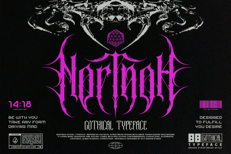 Nortnoh Metal Modern Typeface