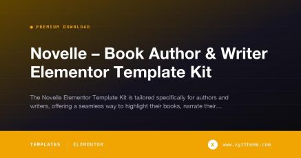 Novelle – Book Author & Writer Elementor Template Kit