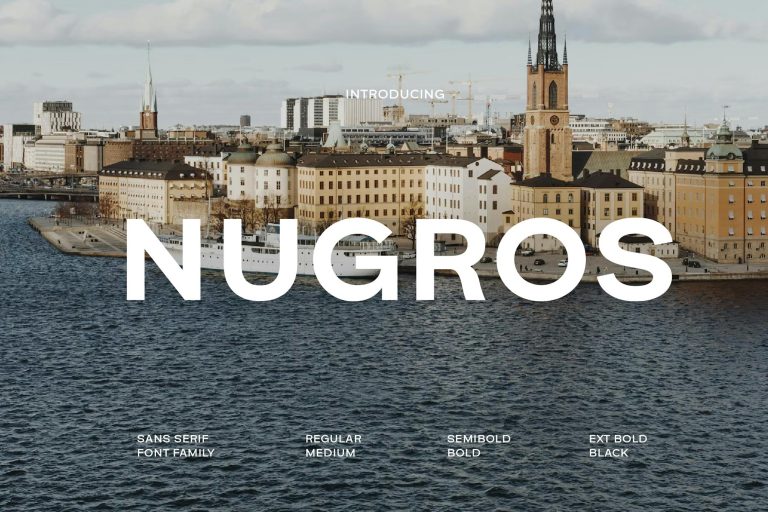 Nugros Sans Serif Family