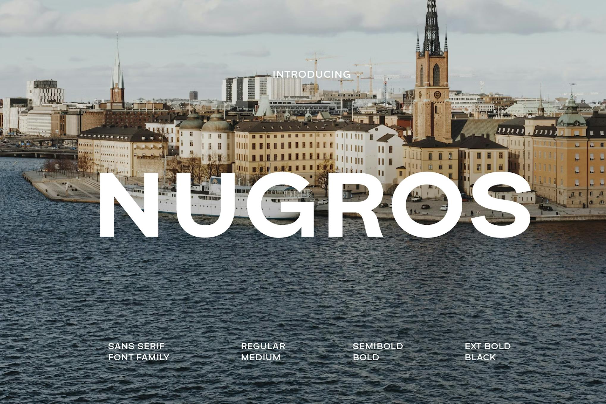 Nugros Sans Serif Family