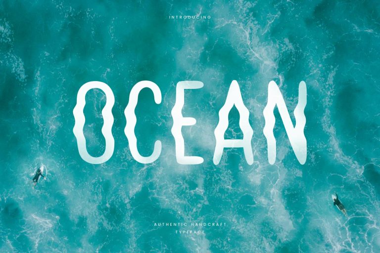 Ocean – Hand Writing Summer Font
