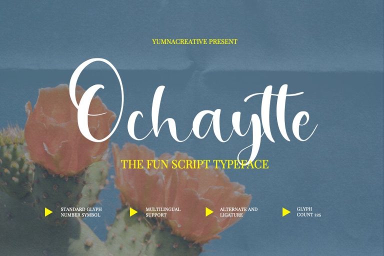 Ochaytte – Fun Script Font