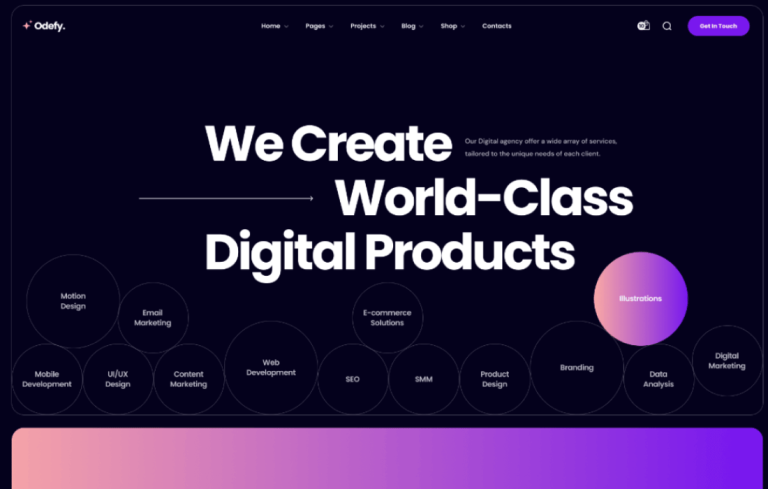 Odefy – Creative Multipurpose WordPress Theme