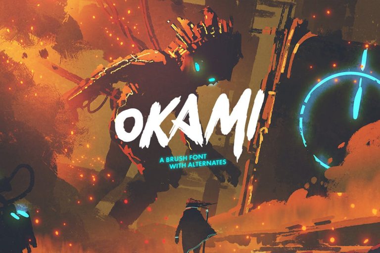Okami – Brush Font