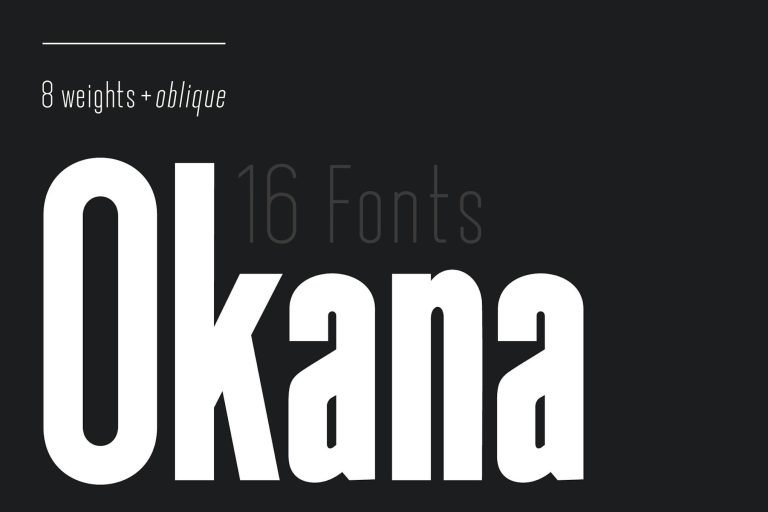 Okana – Sans Serif Font