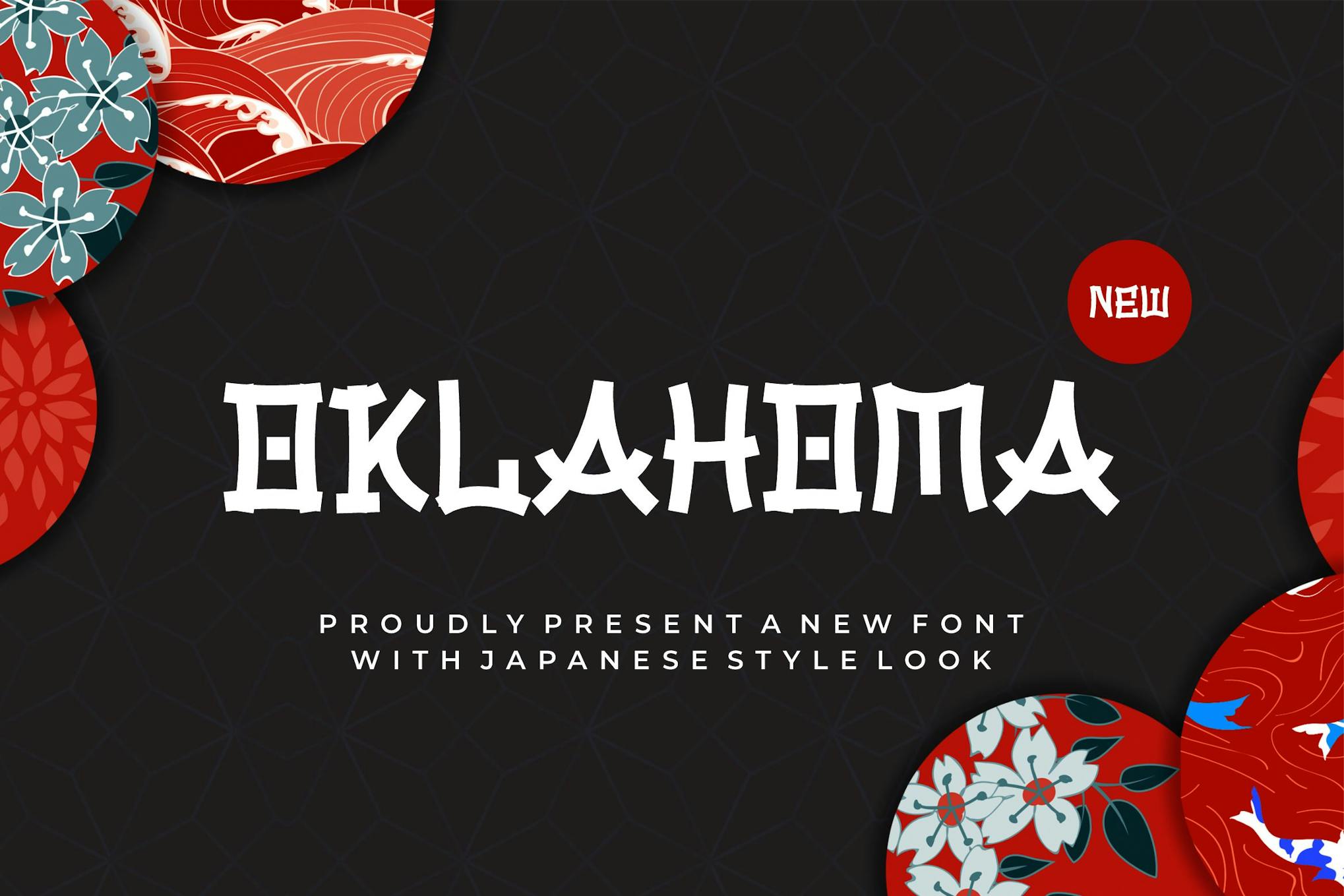 Oklahoma – Japanese Style Font