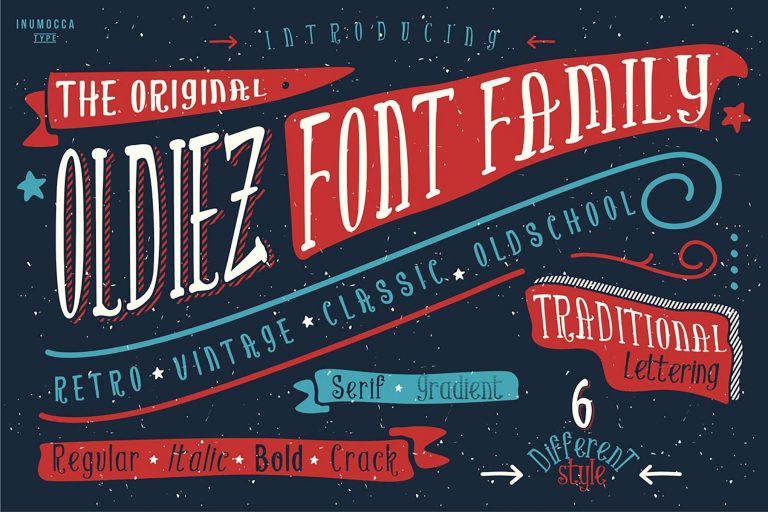 Oldiez Family Font