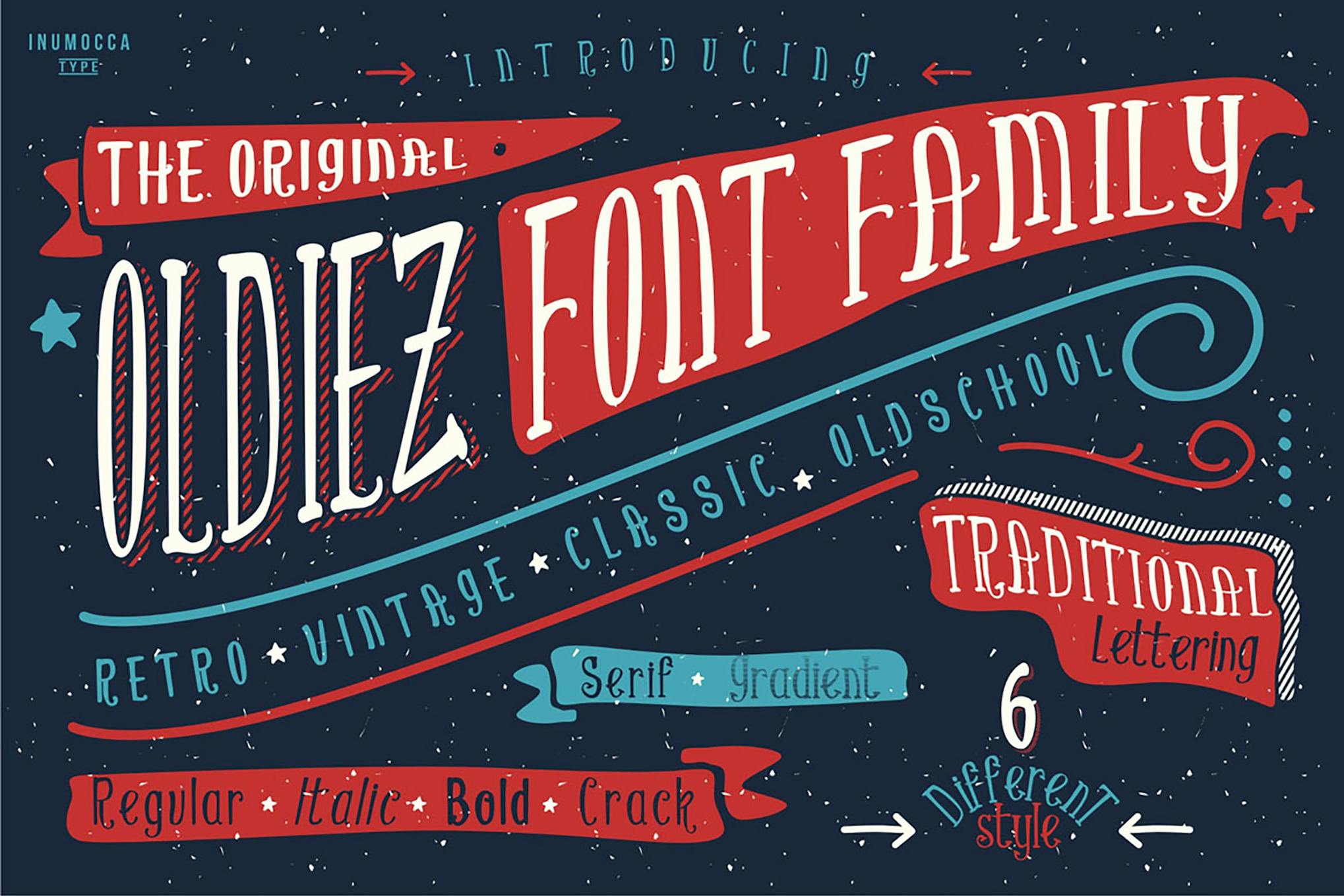 Oldiez Family Font