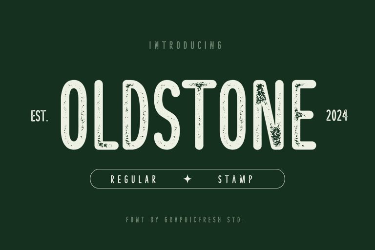 Oldstone – The Rounded Letterpress Font