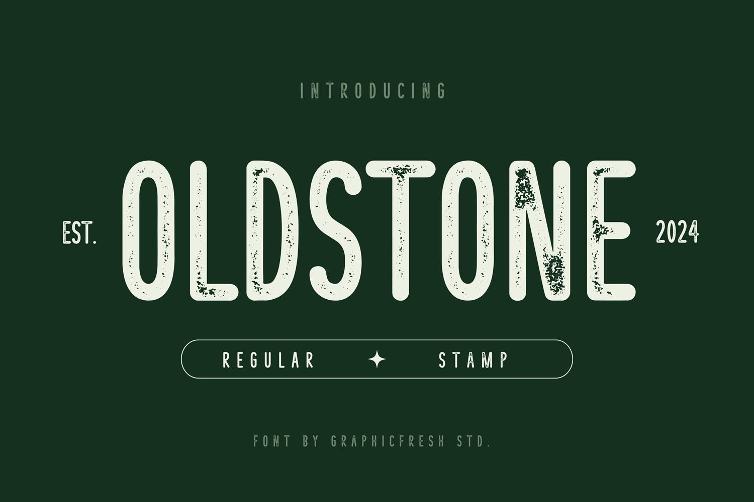 Oldstone – The Rounded Letterpress Font