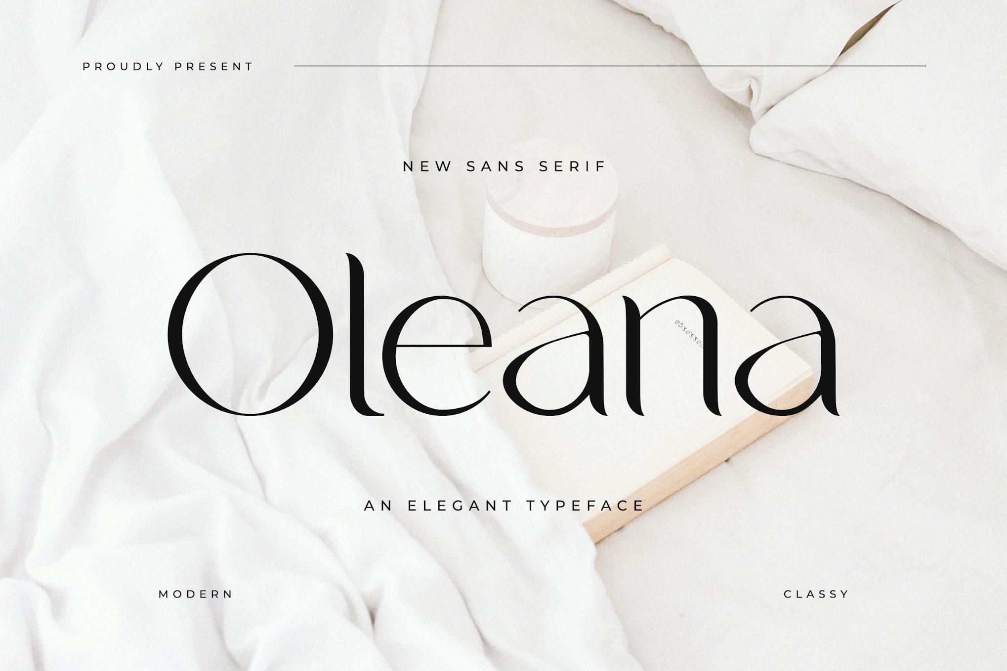 Oleana – Elegant Typeface