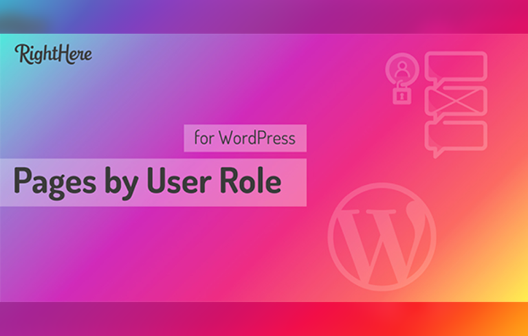 Pages by User Role for WordPress