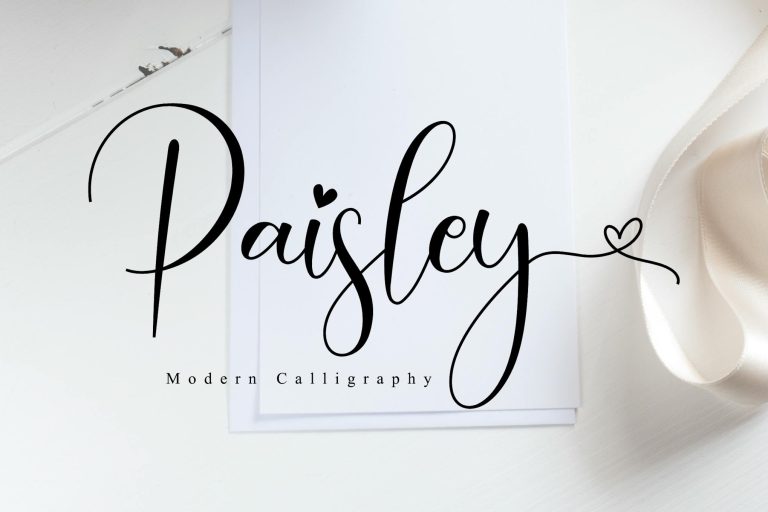 Paisley – Wedding Font