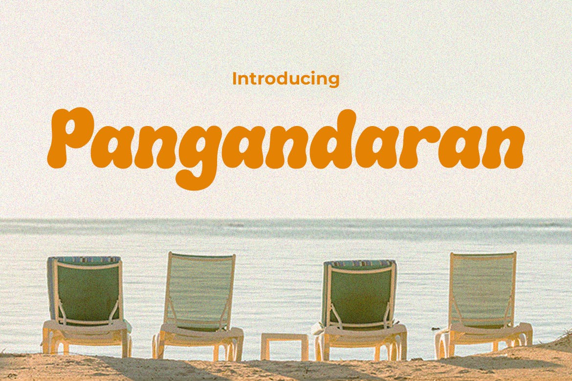 Pangandaran – Retro Groovy Font
