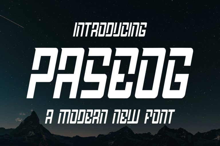 Paseog – a Popular Font