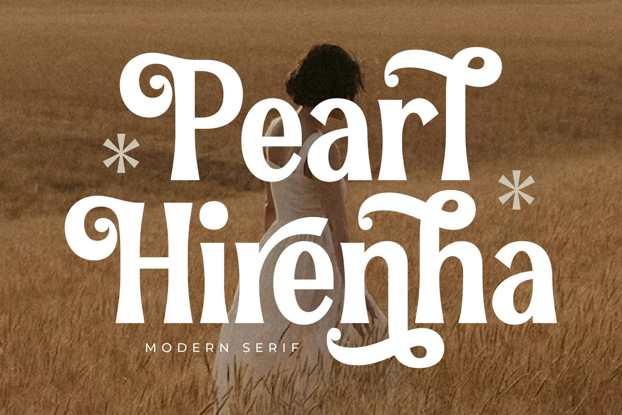 Pearl Hirenha Modern Serif Font