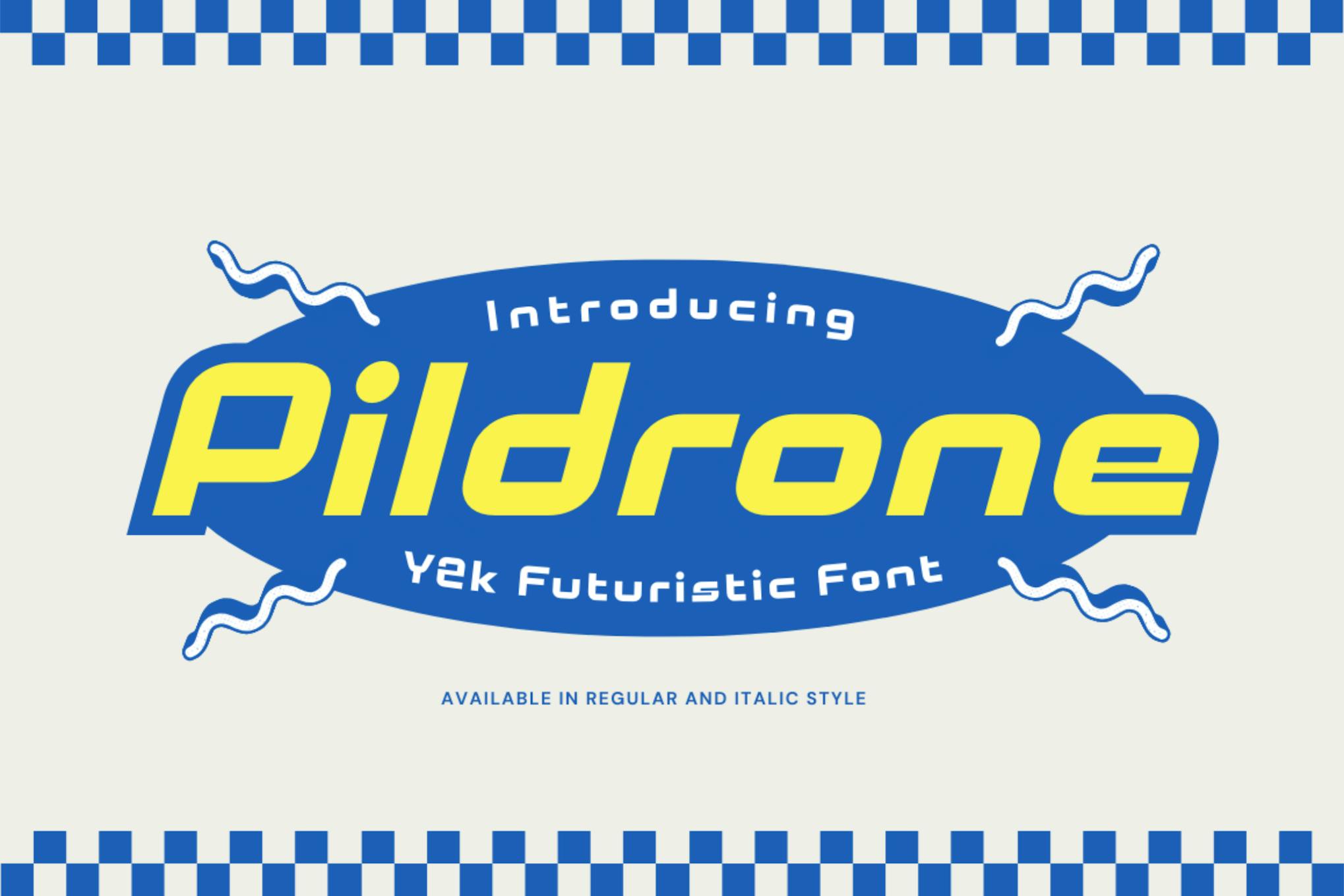 Pildrone – Y2k Futuristic Font