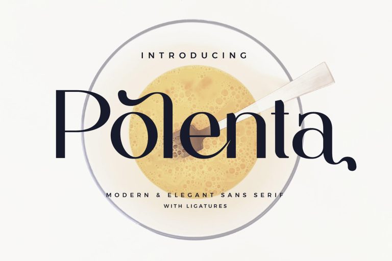 Polenta – Modern Ligature Font