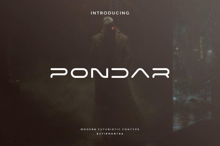 Pondar – Futuristic Font
