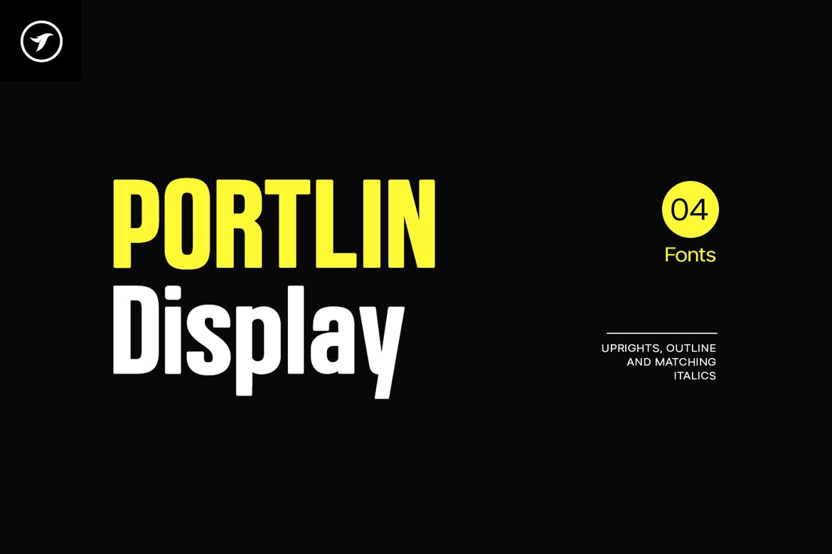 Portlin – Modern Display / Headline Font