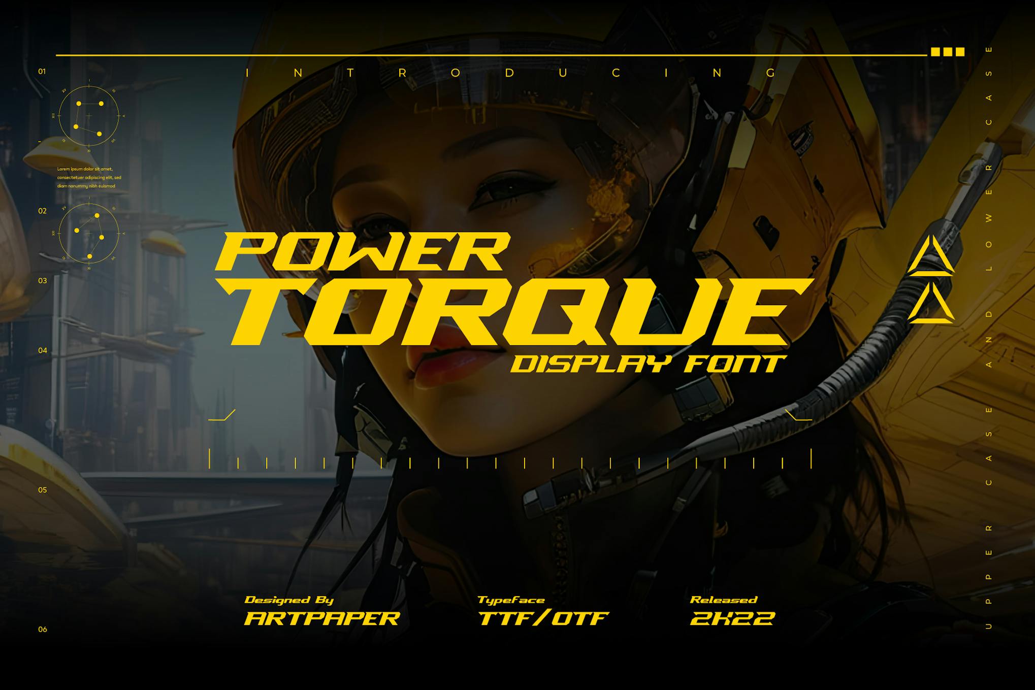 POWER TORQUE. Display Font