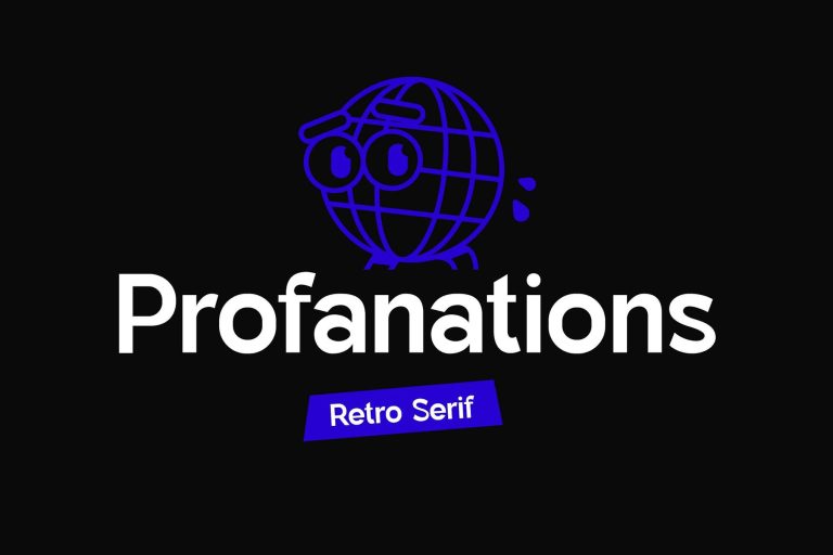 Profanations Retro Sans Serif Font Family