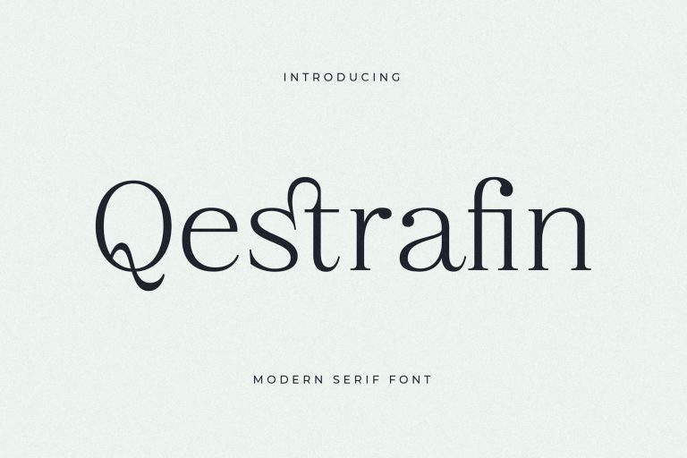 Qestrafin Modern Serif Font