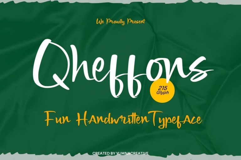 Qheffons – Fun Handwritten Font