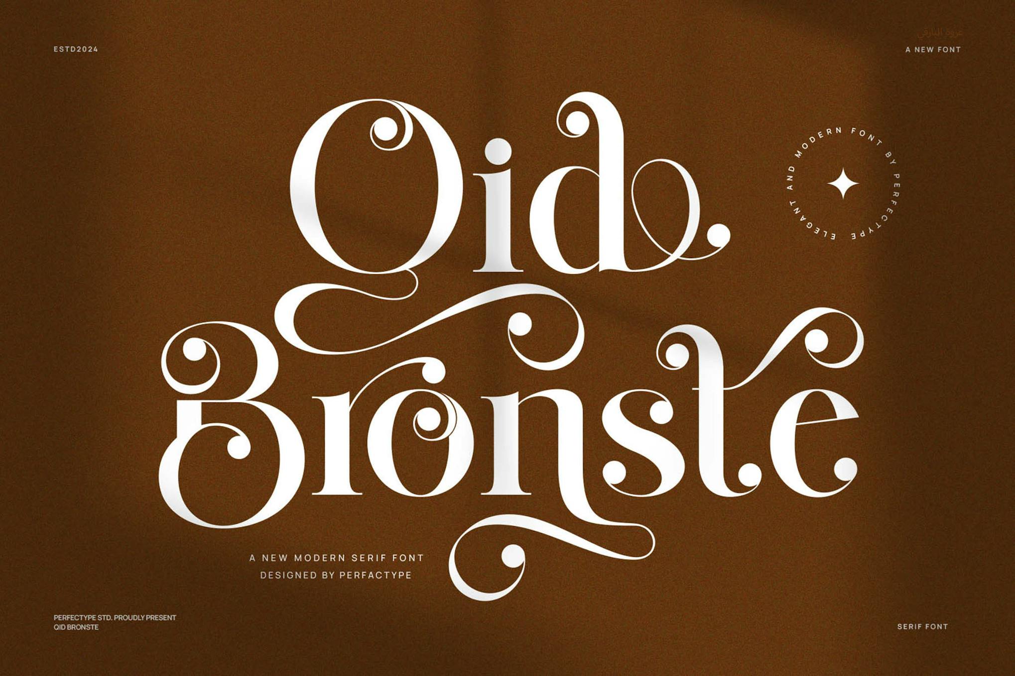 Qid Bronste Elegant Serif Font Typeface