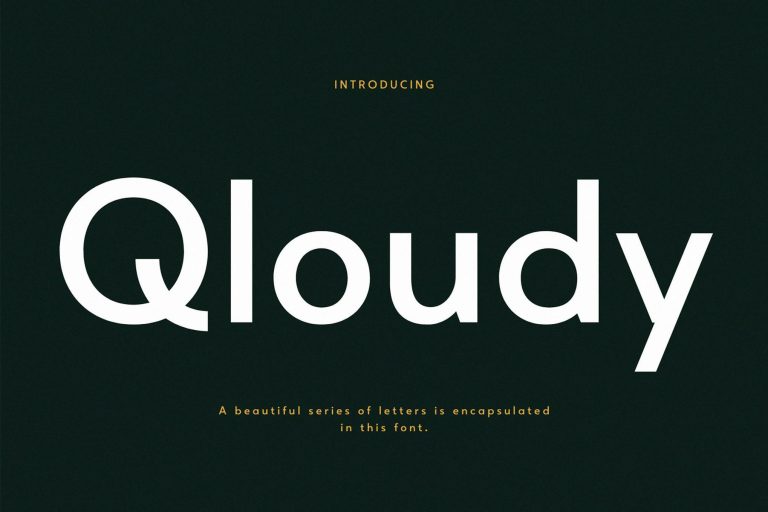 Qloudy Modern Sans Font