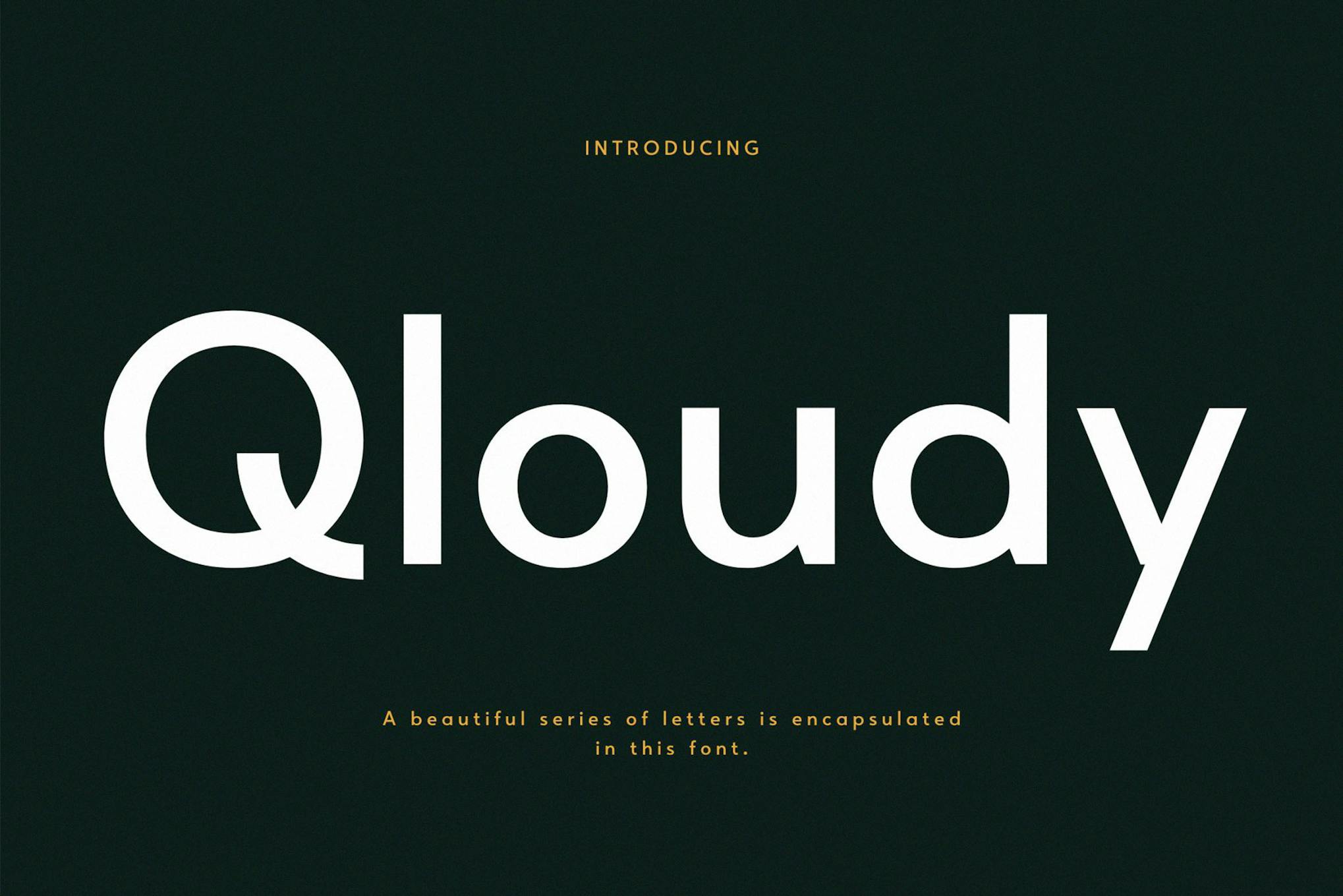 Qloudy Modern Sans Font