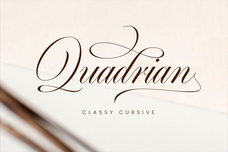 Quadrian – Elegant Script