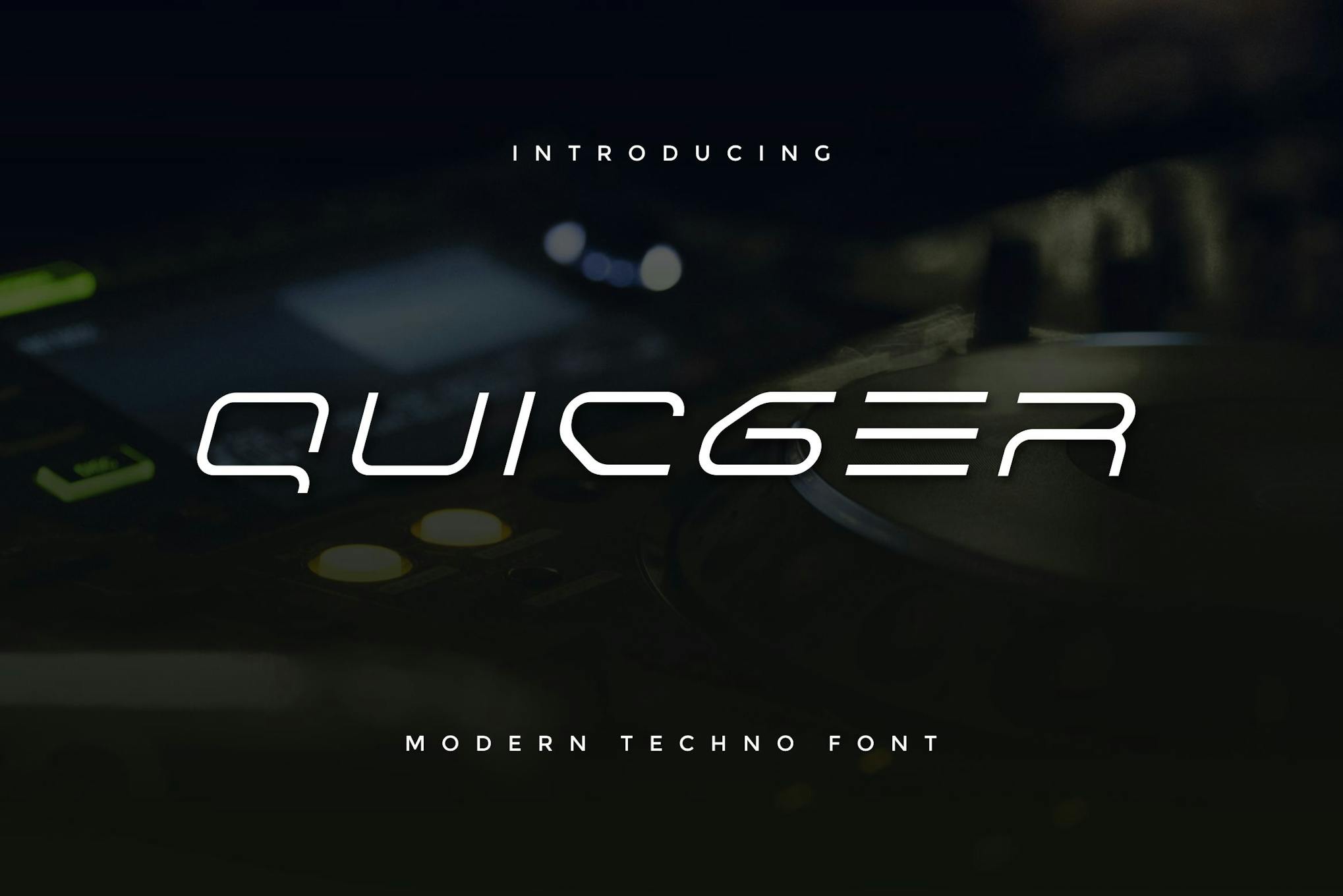 Quicger – Modern Futuristic Font
