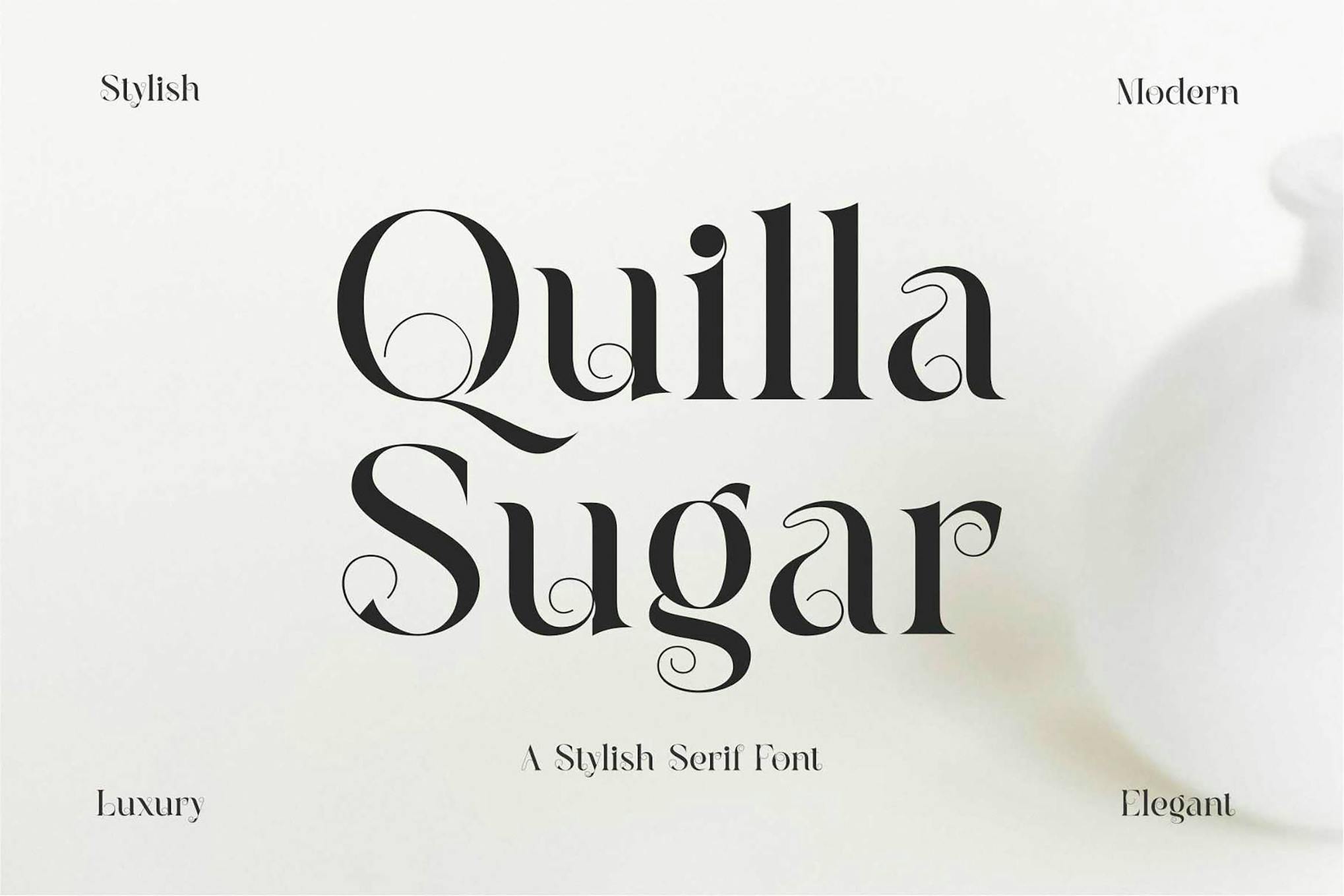 Quilla Sugar Stylish Serif Font